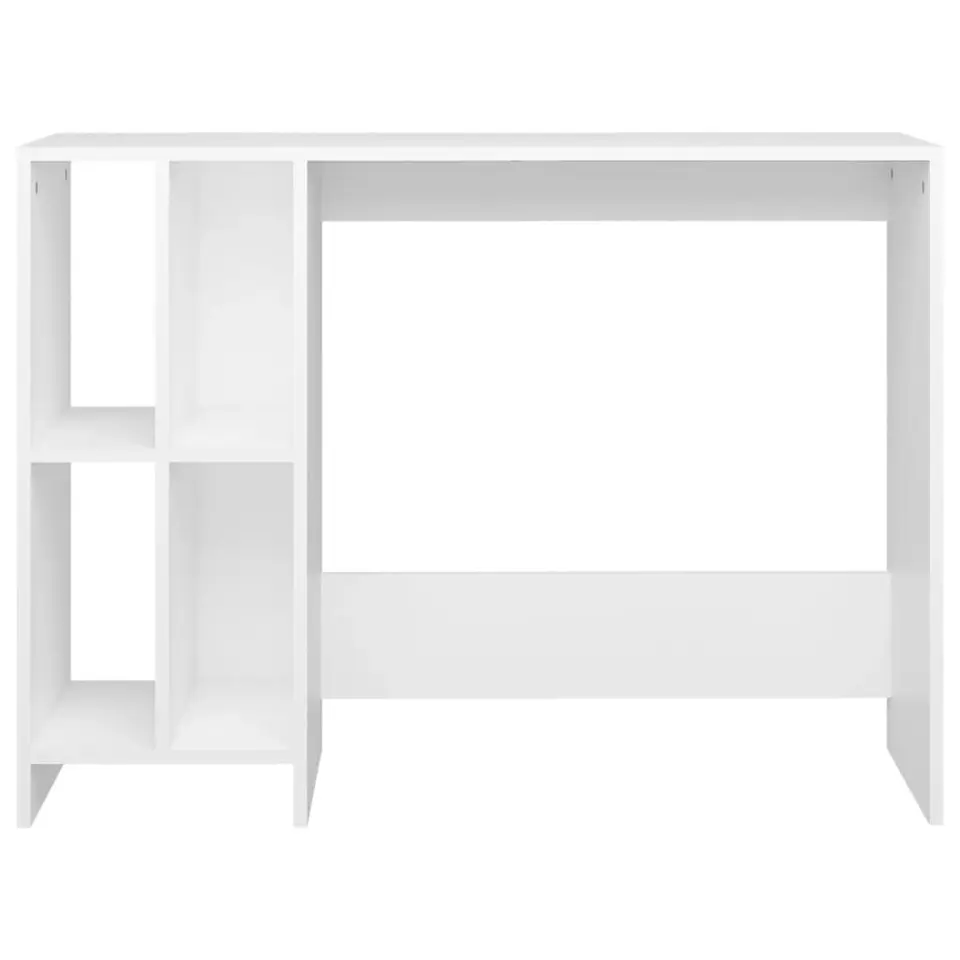 vidaXL - Bureau - Wit - Bewerkt hout