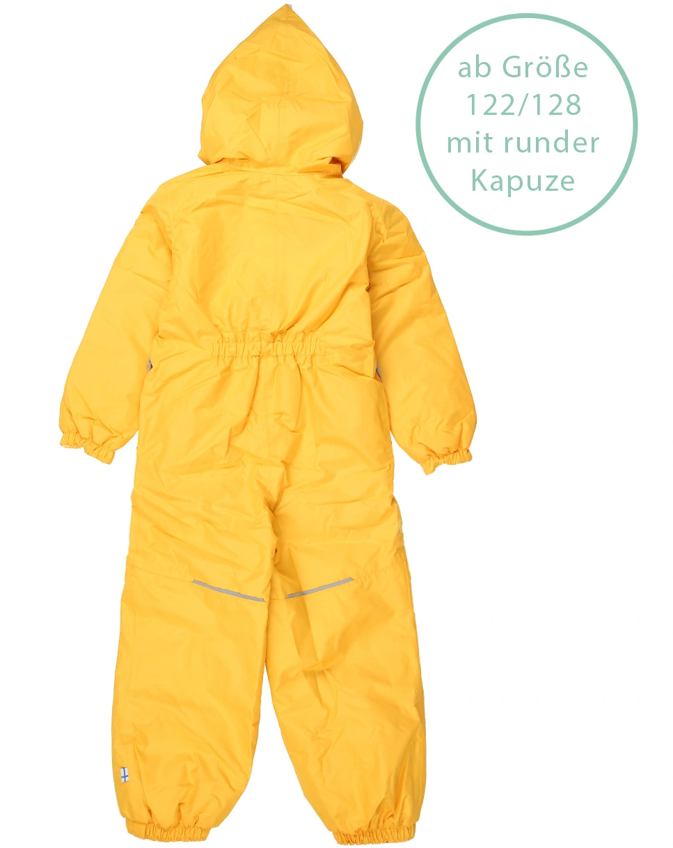 Regen-Overall PIKKUMINI mit Innenfleece in yellow