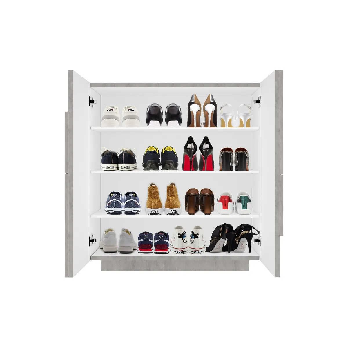 Alter Étagère à chaussures moderne gris ardoise