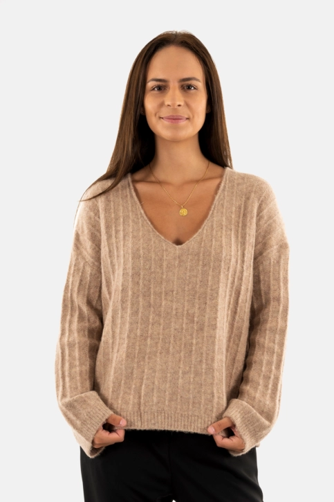 Pull leger grace & mila nancy_22730 taupe