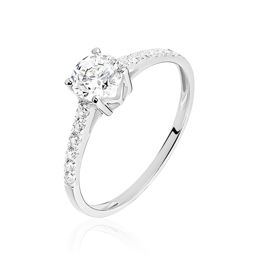 Bague Manon Or Blanc Oxyde De Zirconium