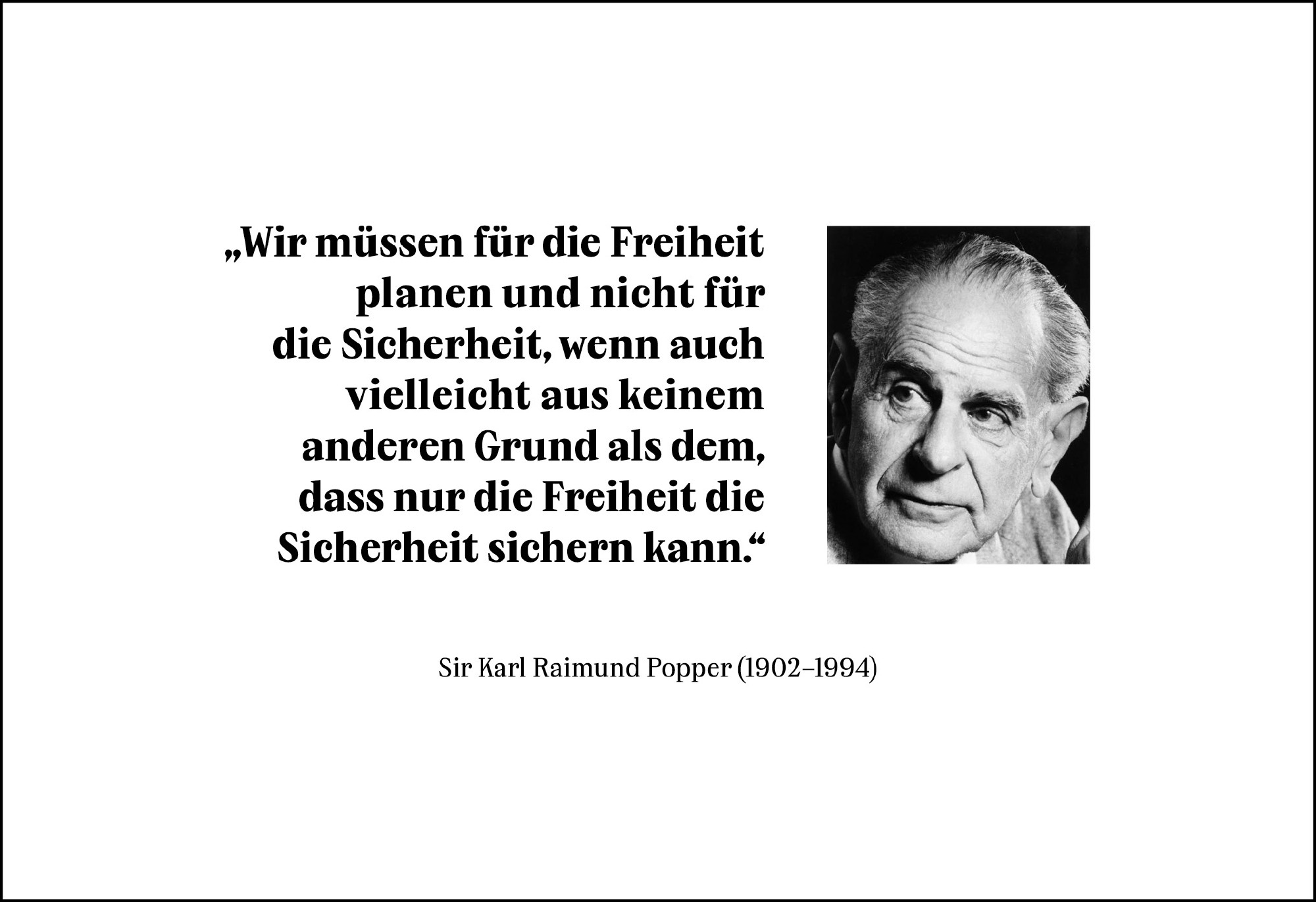 Postkarte 'Wir müssen für die Freiheit planen' günstig bestellen