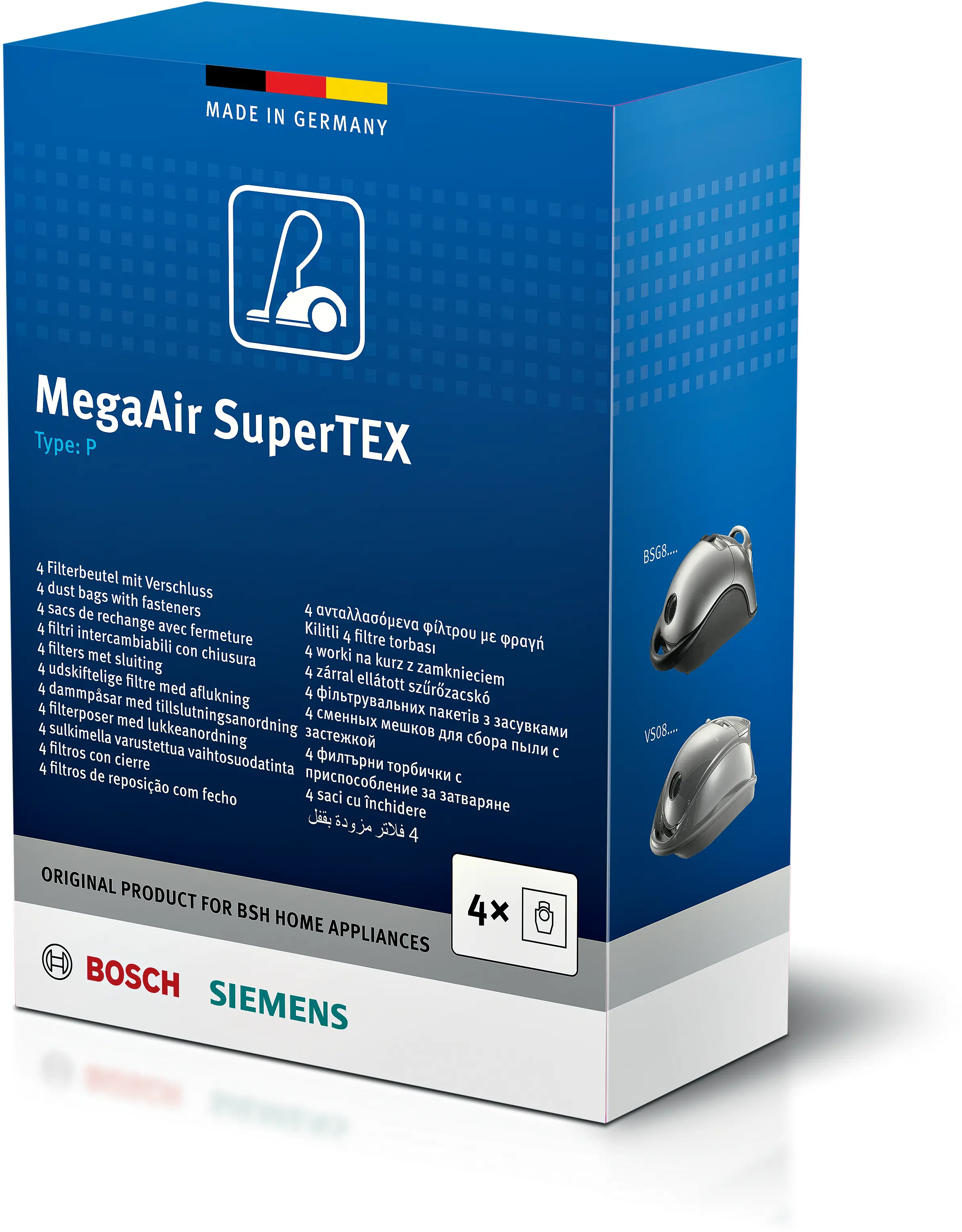Stofzuigerzak Type P BBZ41FP / VZ41AFP 00468264 • BBZ41FP
