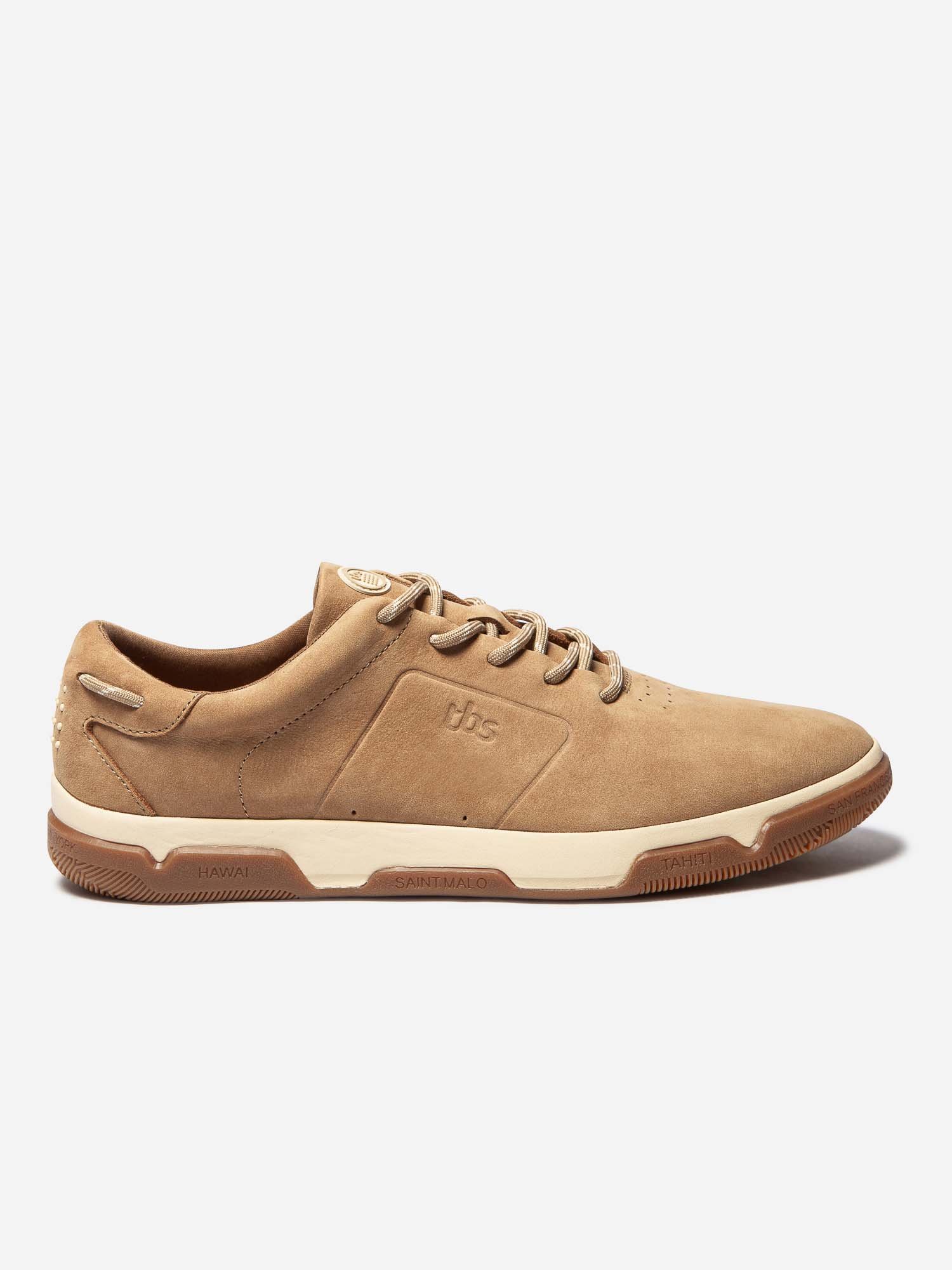 Baskets Homme Confort Cuir Camel