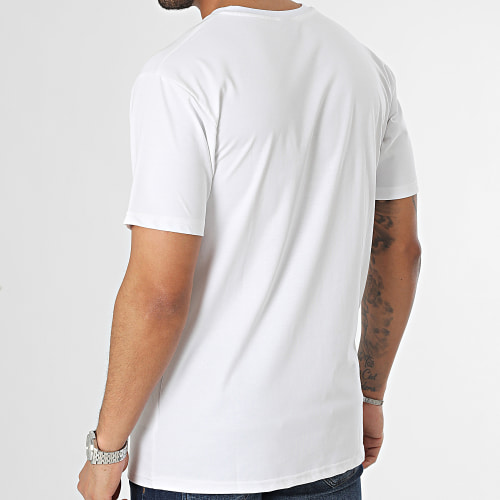Tee Shirt Poche Blanc Gris