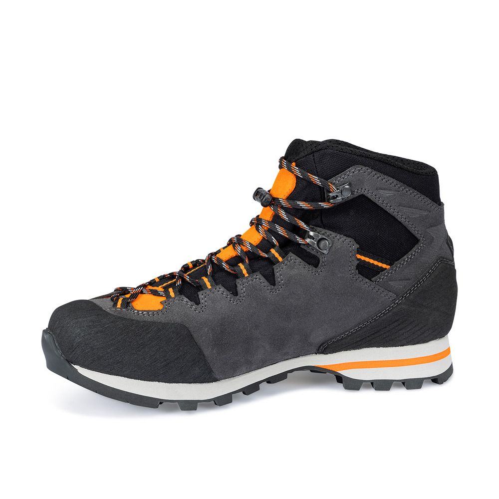 Hanwag MAKRA LIGHT GTX - Chaussures randonné Homme asphalt/orange
