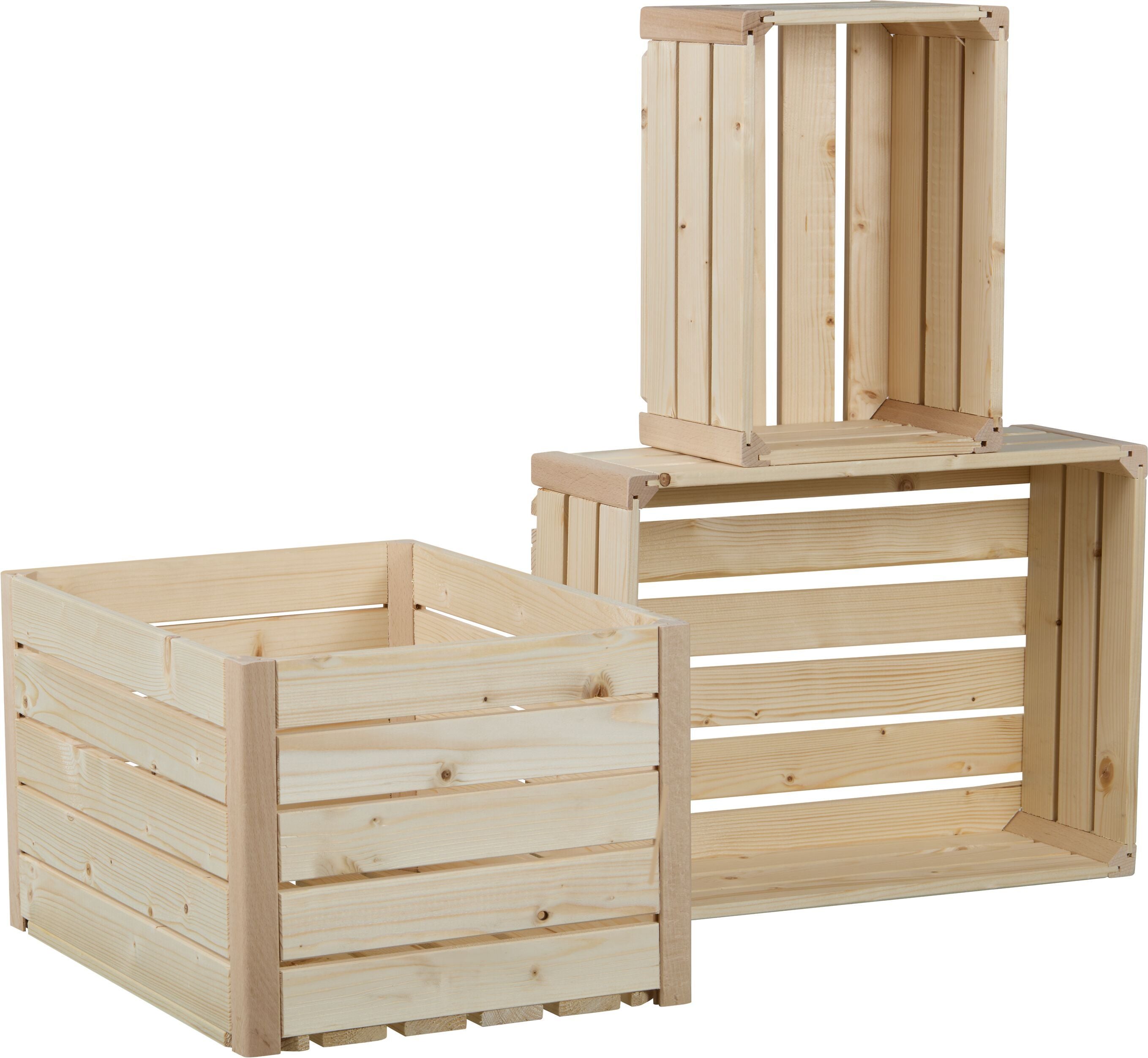 ZOLLHAUS Holzkiste - Natur / B: 30.0 cm x T: 20.0 cm x H: 15.0 cm