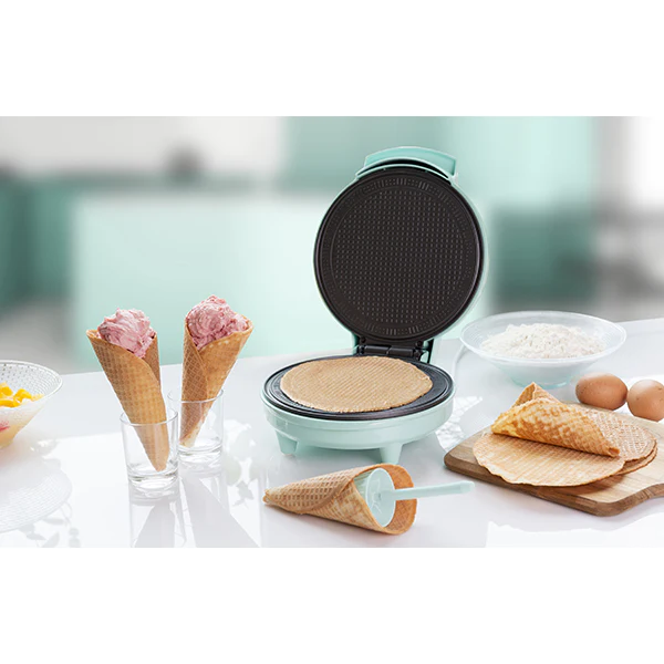 Gaufrier à cornets 700 W Sweet Dreams vert menthe Bestron