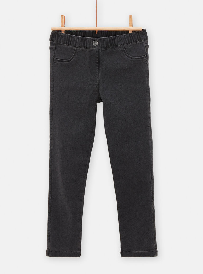 Jegging jean gris pour fille