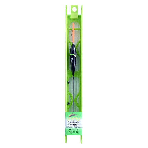 Ligne carpe sans ardillon ImFlo Carp Commercial Rig - Taille d'hameçon 12 / Fil 0,18 mm