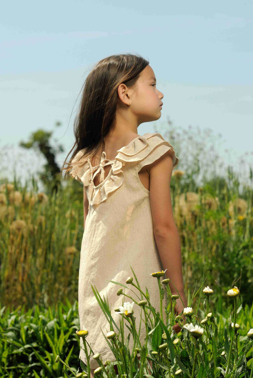 Le Chic A-lijn jurk SALUCA beige