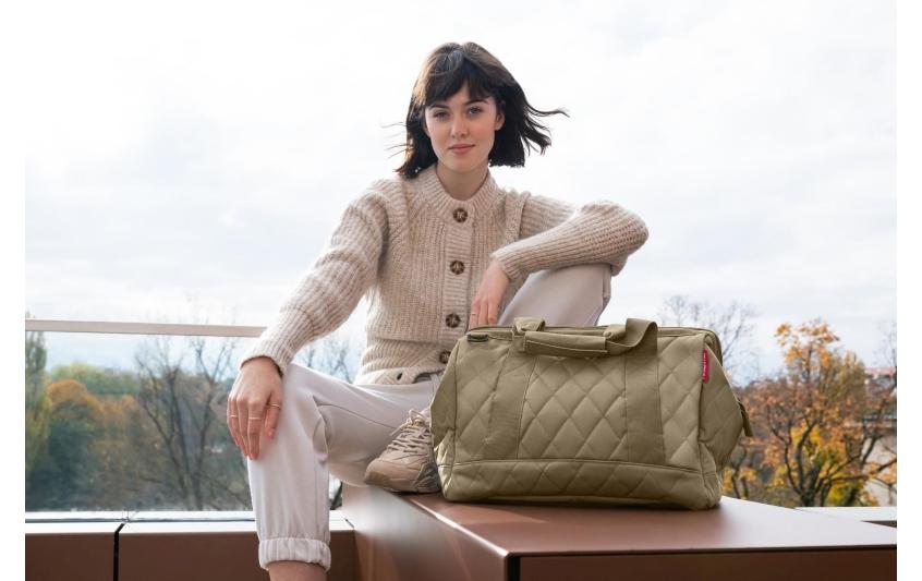 Umhängetasche Allrounder M Rhombus OliveSchultertasche