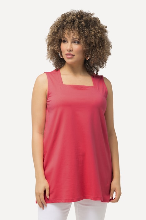 Longtop, Classic Fit, Carree-Ausschnitt, ärmellos