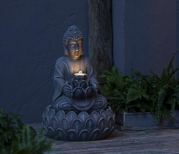 Dehner Polyresin-Gartenbrunnen Yoga,