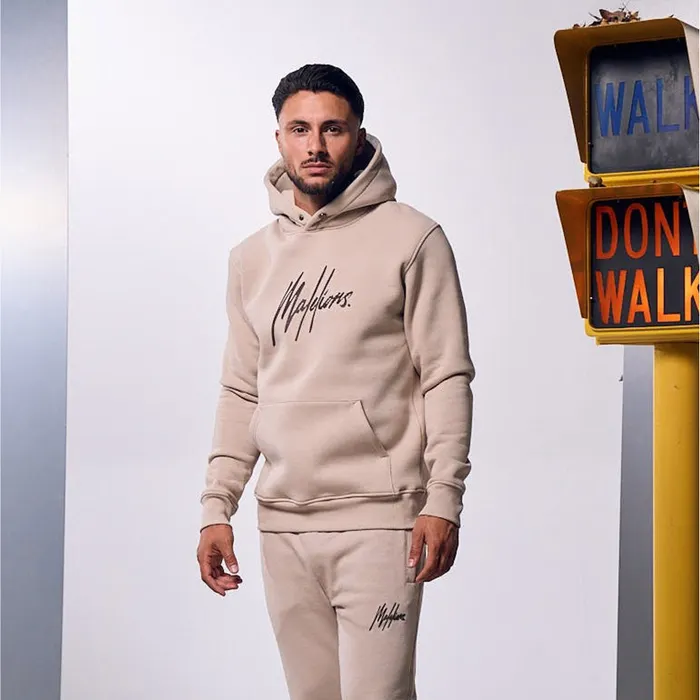 Malelions Striped Signature Hoodie Heren