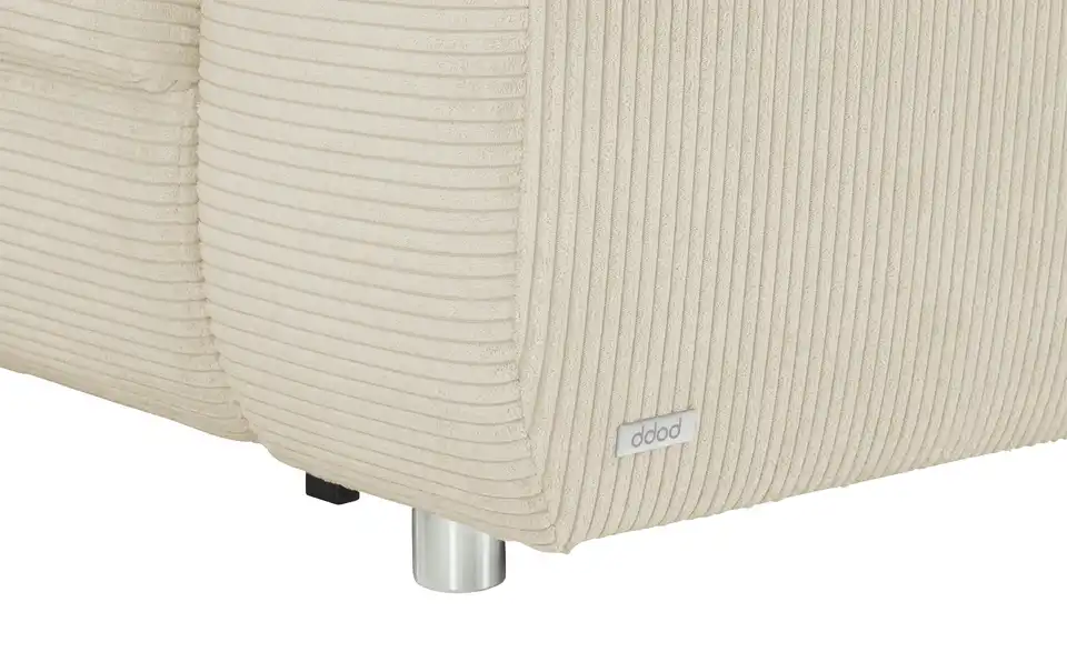 Ecksofa Arissa de Luxe Natur links Cordstoff