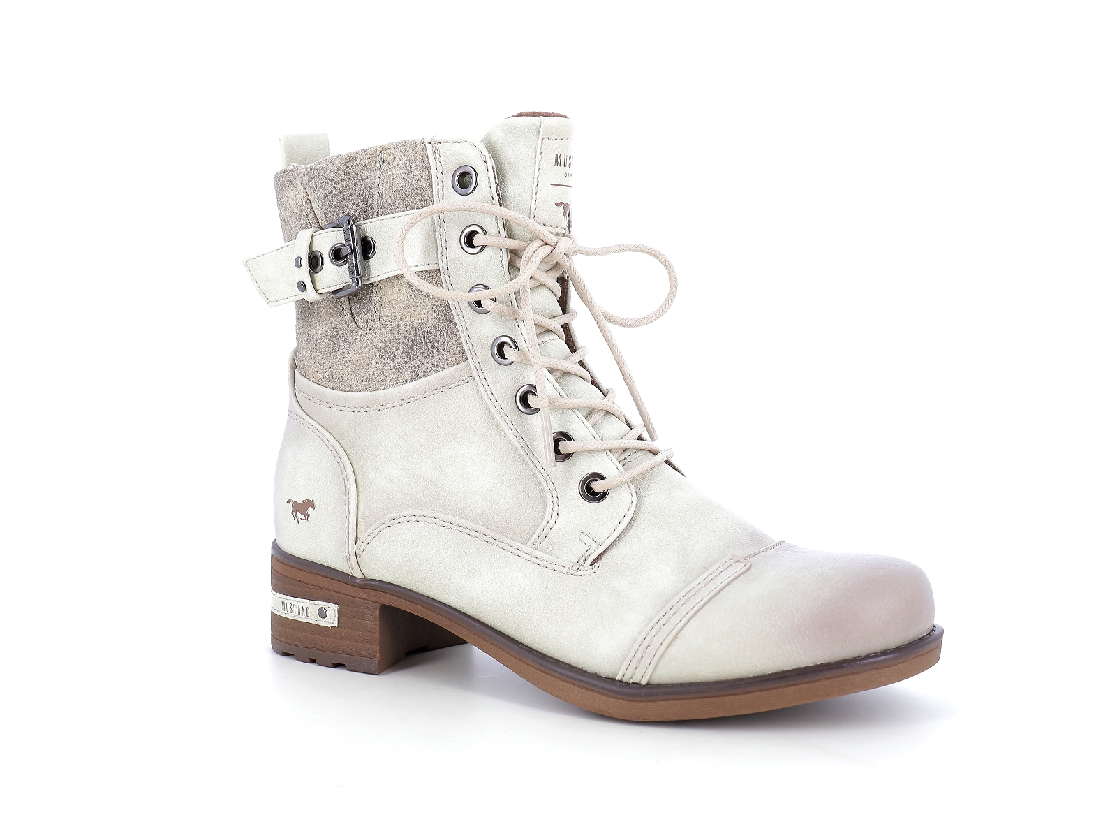 Mustang-1229 519 Synthétique Blanc