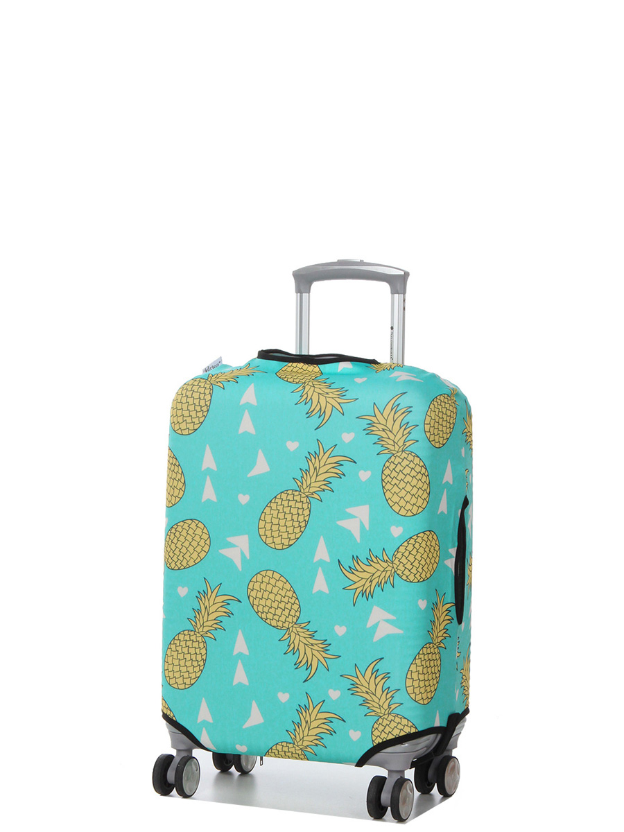 Housse de valise Periea Green with Yellow Pineapples S