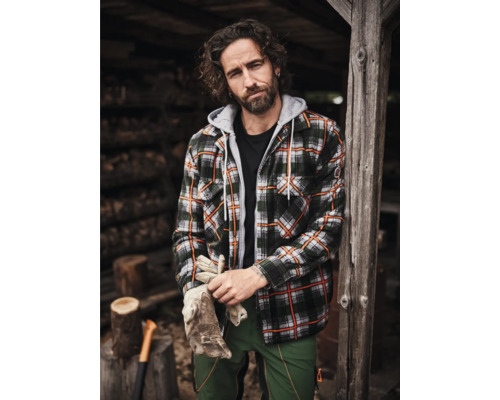 Terrax thermoshirt + capuchon, bosgroen, maat XL