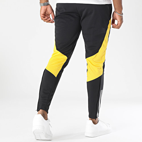 Pantalon Jogging A Bandes Juventus IM1868 Noir Jaune