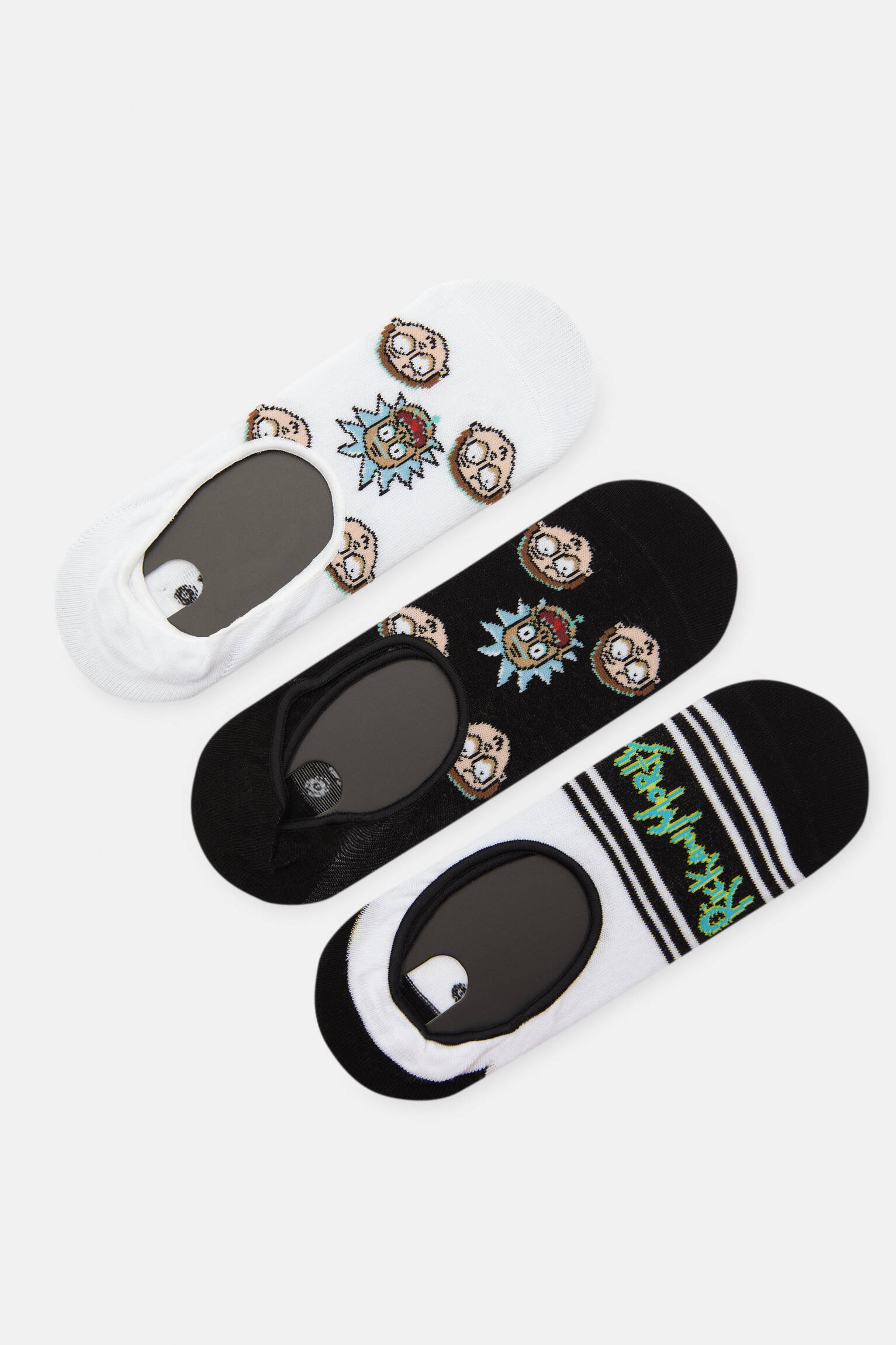 Pacote com 3 pares de meias Rick & Morty - Estampas Variadas