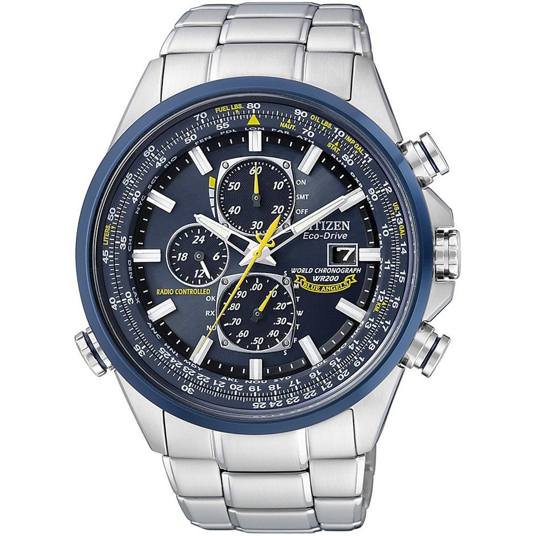 Citizen Promaster Sky World Chrono Blue Angels Eco-Drive Radio Controlled