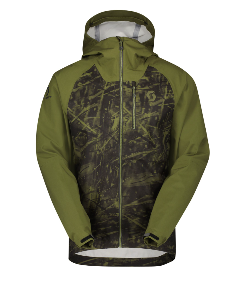 Scott Trail Storm vandtæt cykeljakke herre grøn/camo