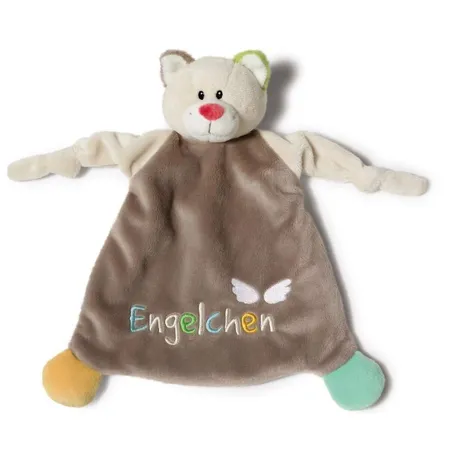 NICI My First NICI Schmusetuch Katze Engelchen, 25 x 25cm
