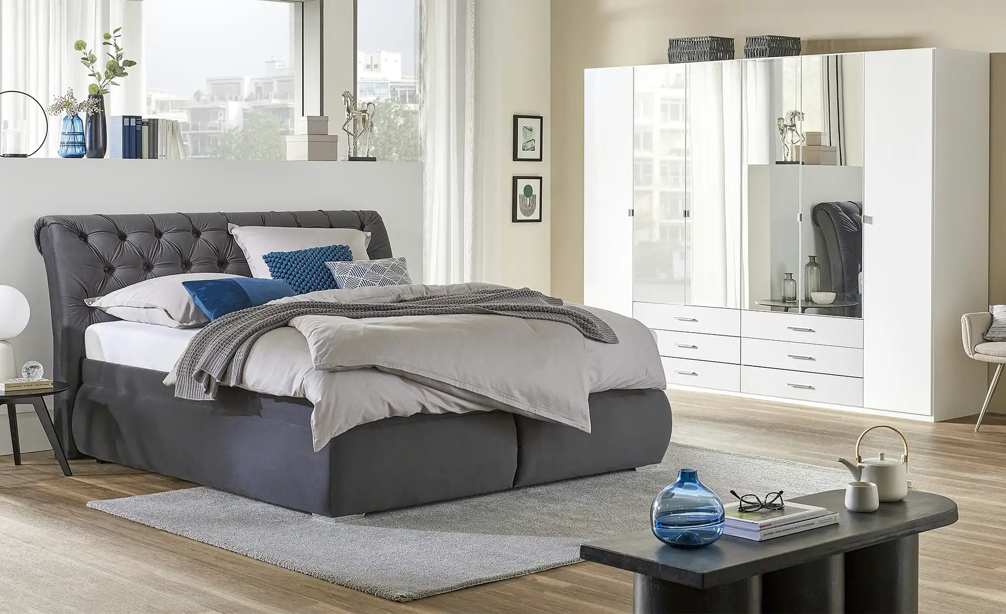 Polsterdoppelbett Derby