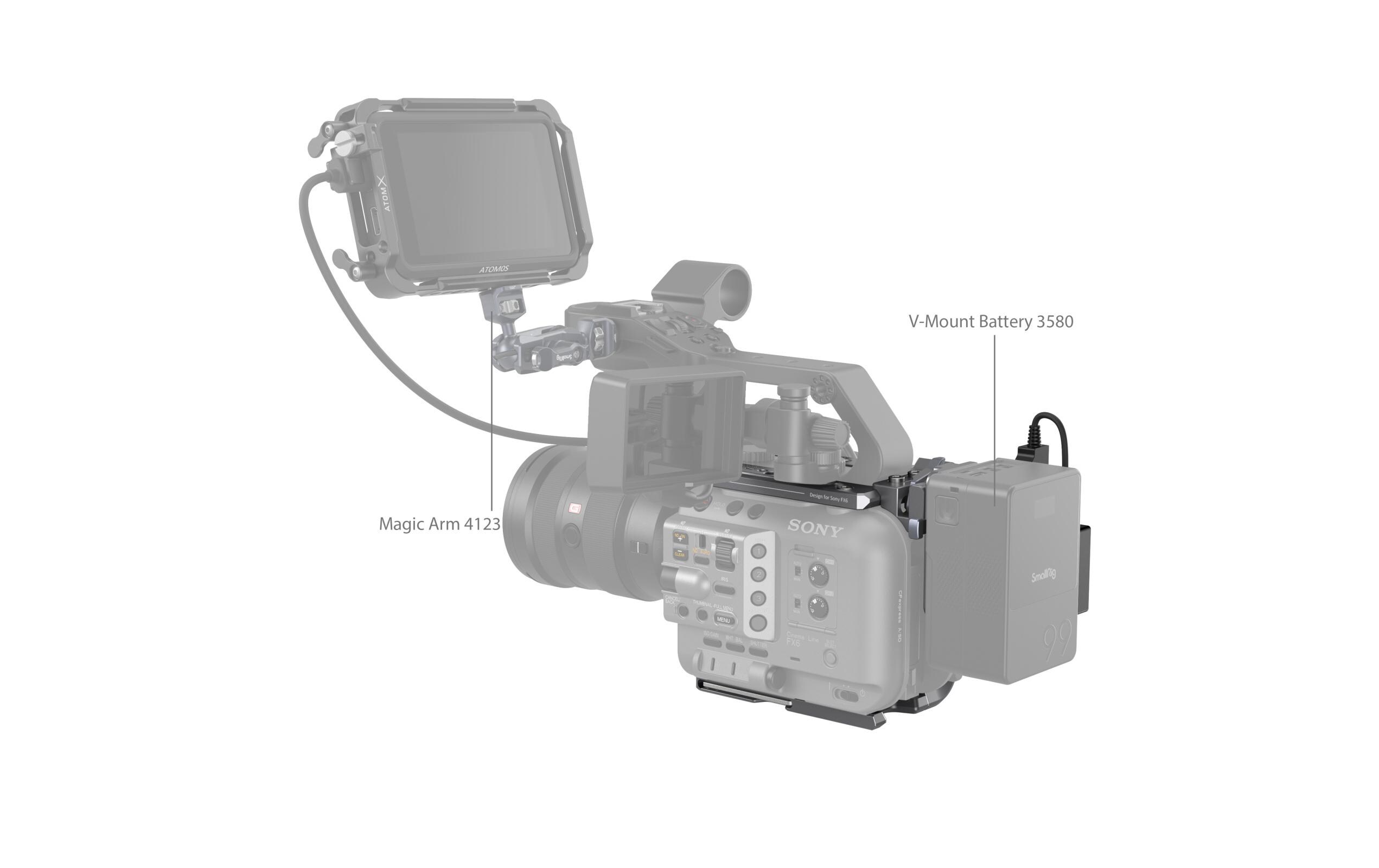 Cage Kit für Sony FX6<br>Kamerakäfig zum Schutz der Kamera und zur Befestigung von Zubehör