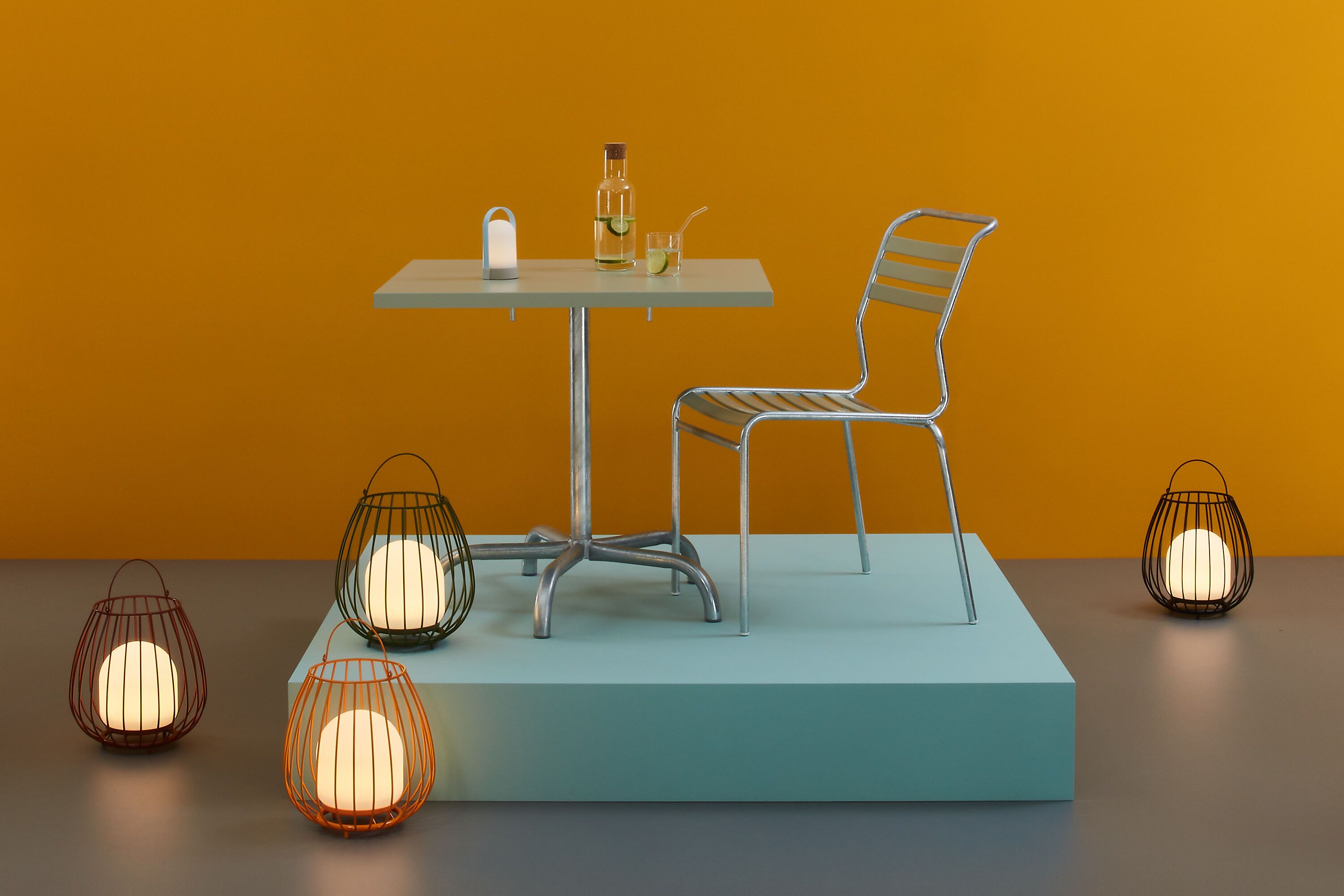 Schaffner SÄNTIS Klapptisch - Pastellgrün / B: 80.0 cm x T: 80.0 cm x H: 72.0 cm