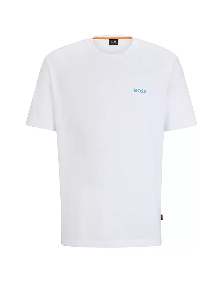 BOSS T-Shirt Comfort Fit TE_CORAL weiss
