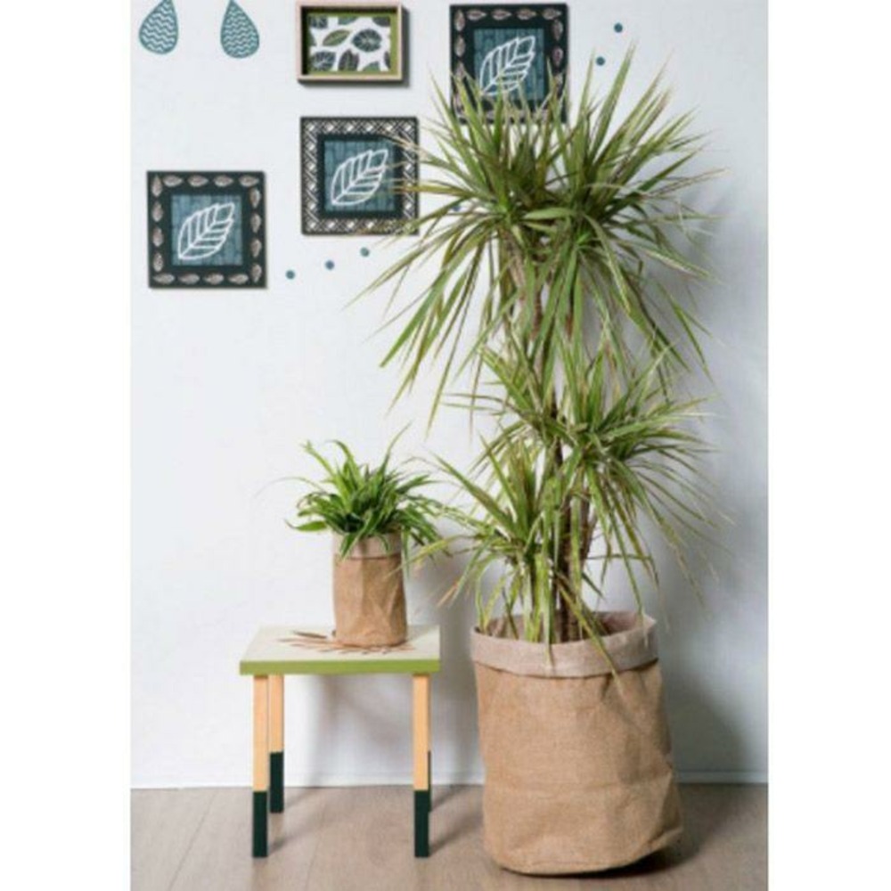 Pot en toile de jute 12 x 19 cm