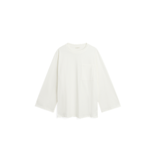By Malene Birger Fayeh Langærmet T-shirt, Soft White, XL