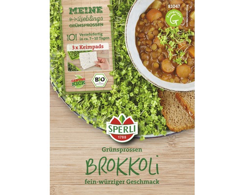 Groene spruiten kweekset navulpads biologische broccoli