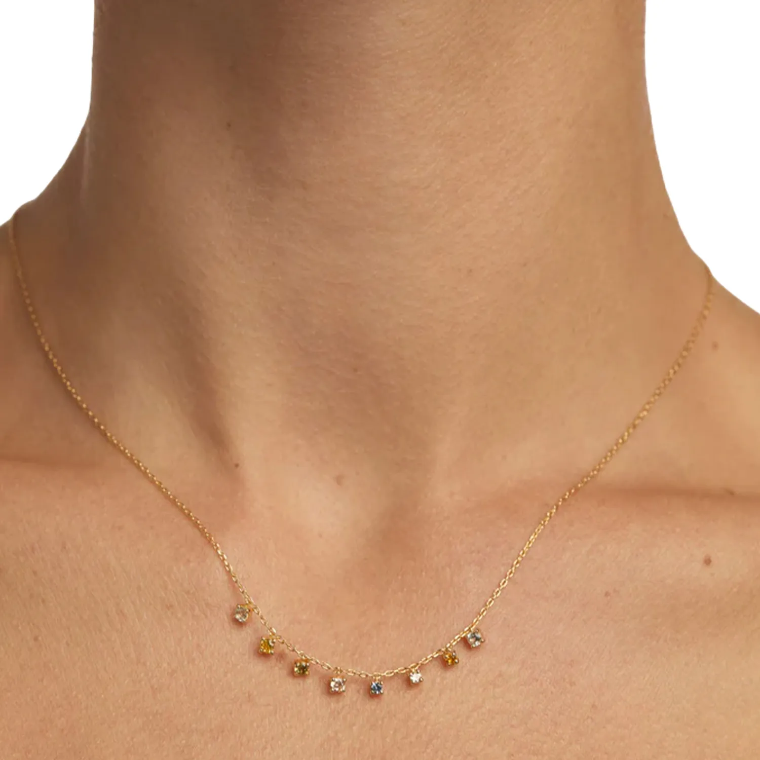 PDPAOLA Rainbow Salsa Halskæde 18 kt. Forgyldt Sølv CO01-839-U