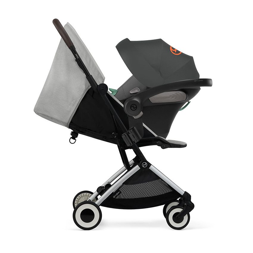 Poussette ultra-compacte Orfeo lava grey - Ecru