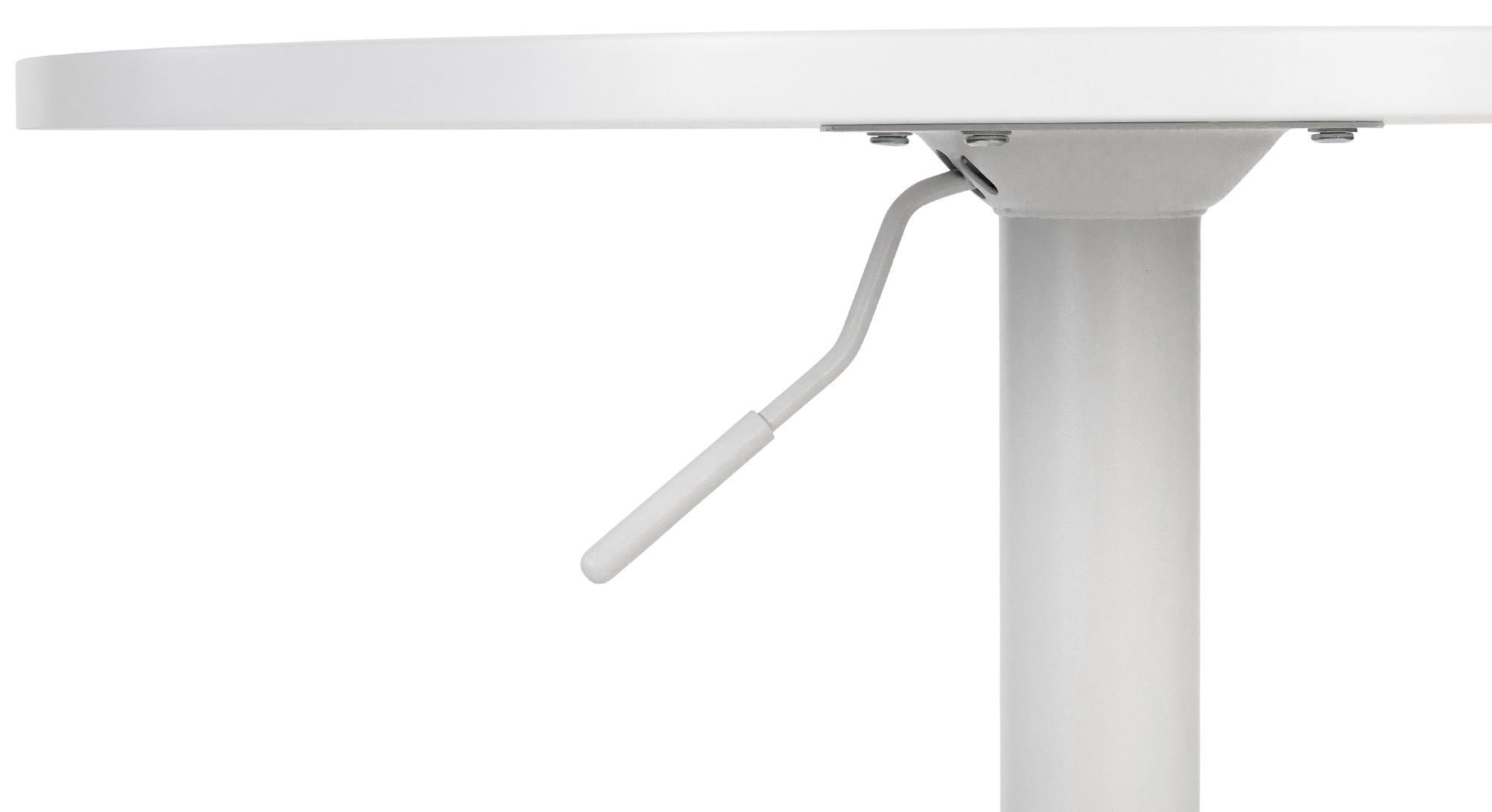 CLP Stehtisch Lamoni höhenverstellbar drehbar mit Metallgestell I Bistrotisch für Bar & Events I Tischplatte Ø 60 cm I Ideal mit Hussen & Deko