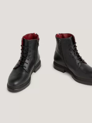 Botas de couro TH Comfort com cadarço e repelentes à água