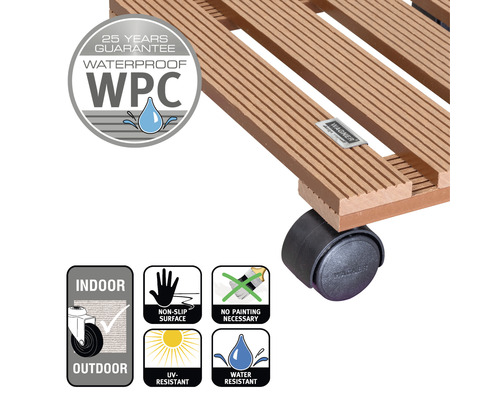 Plantenkar WPC 29x29 cm TK 60 kg