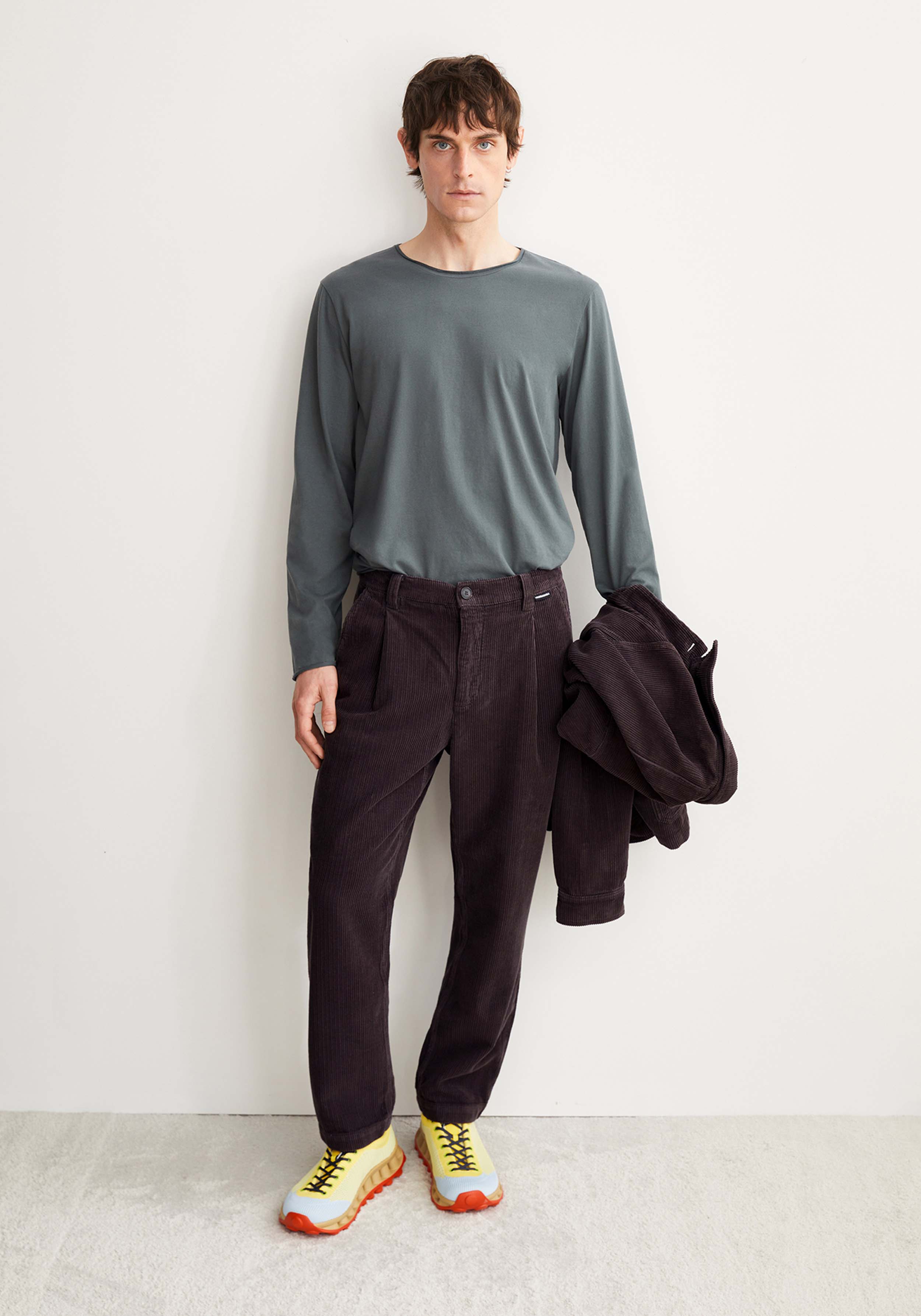 Armedangels Longsleeve Maarkos Brushed Space Steel