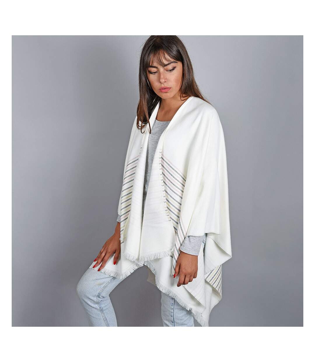 Poncho Mina  - Fabriqué en France