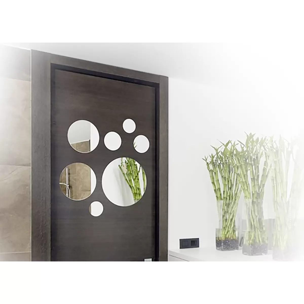 Spiegelfleisenset Rund 7 STK 107-501 Dots Rund Silber