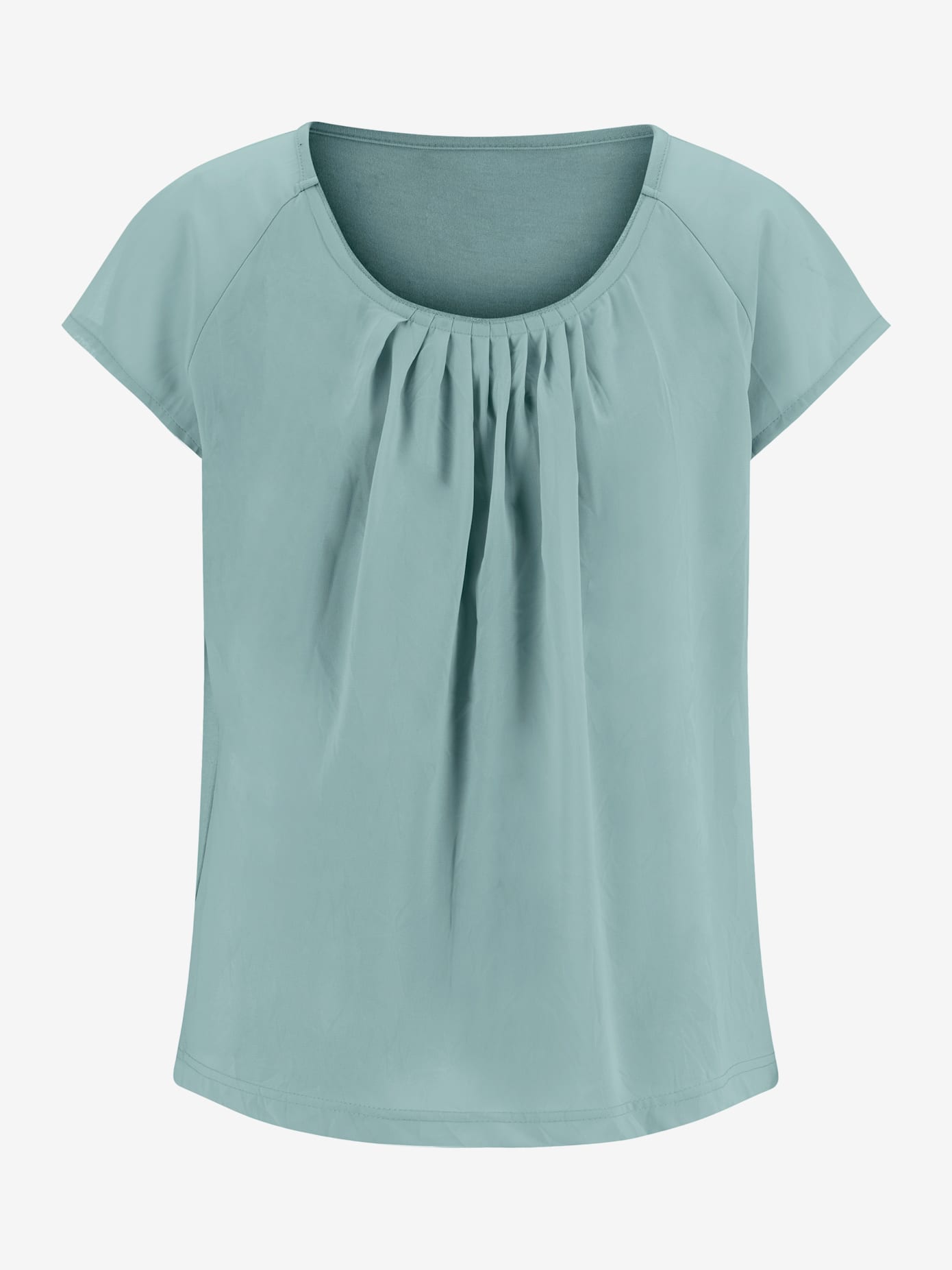 T-shirt en coton fluide effets plissés élégants