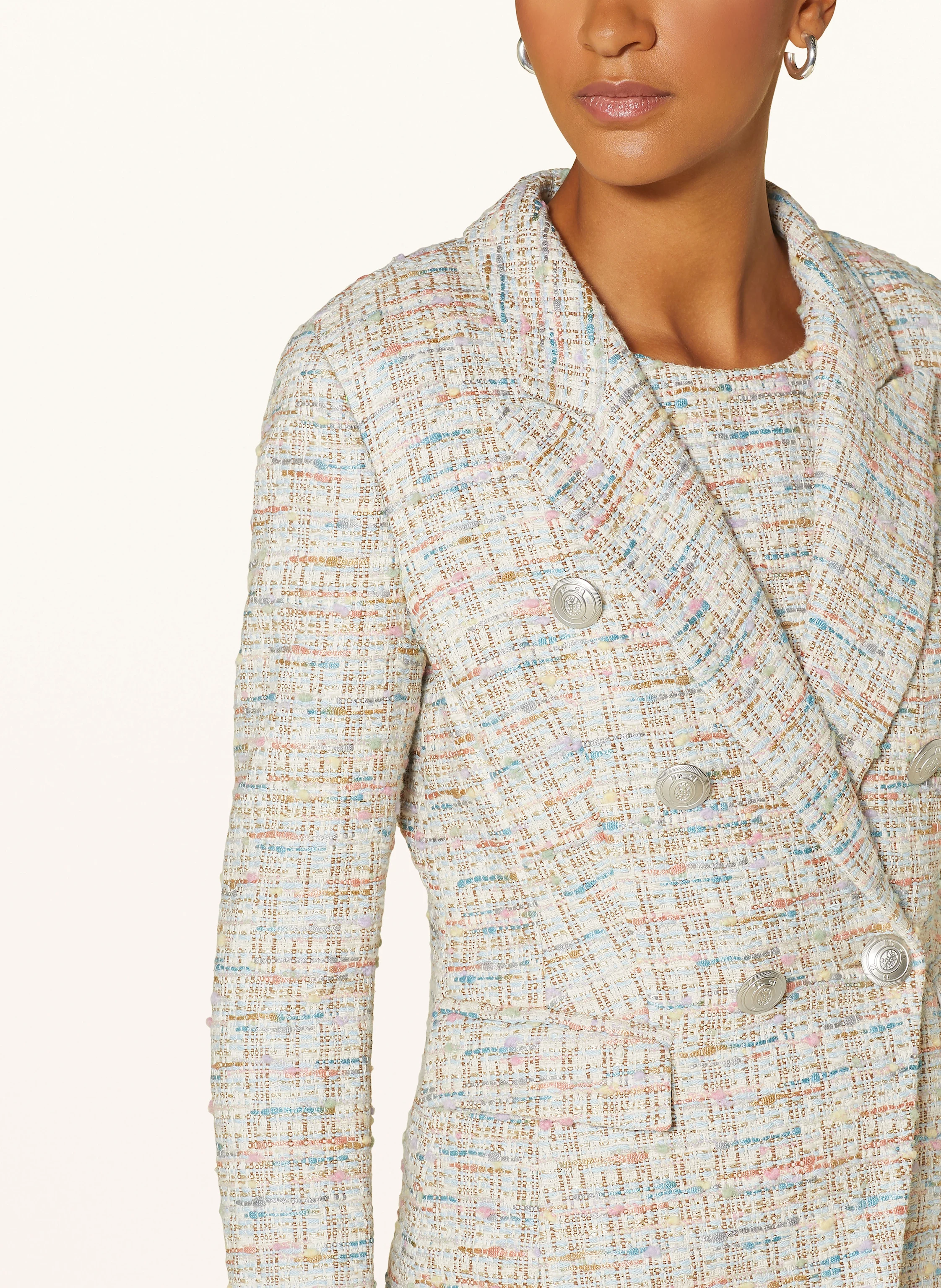 NVSCO Bouclé-Blazer KLEA mit Glitzergarn