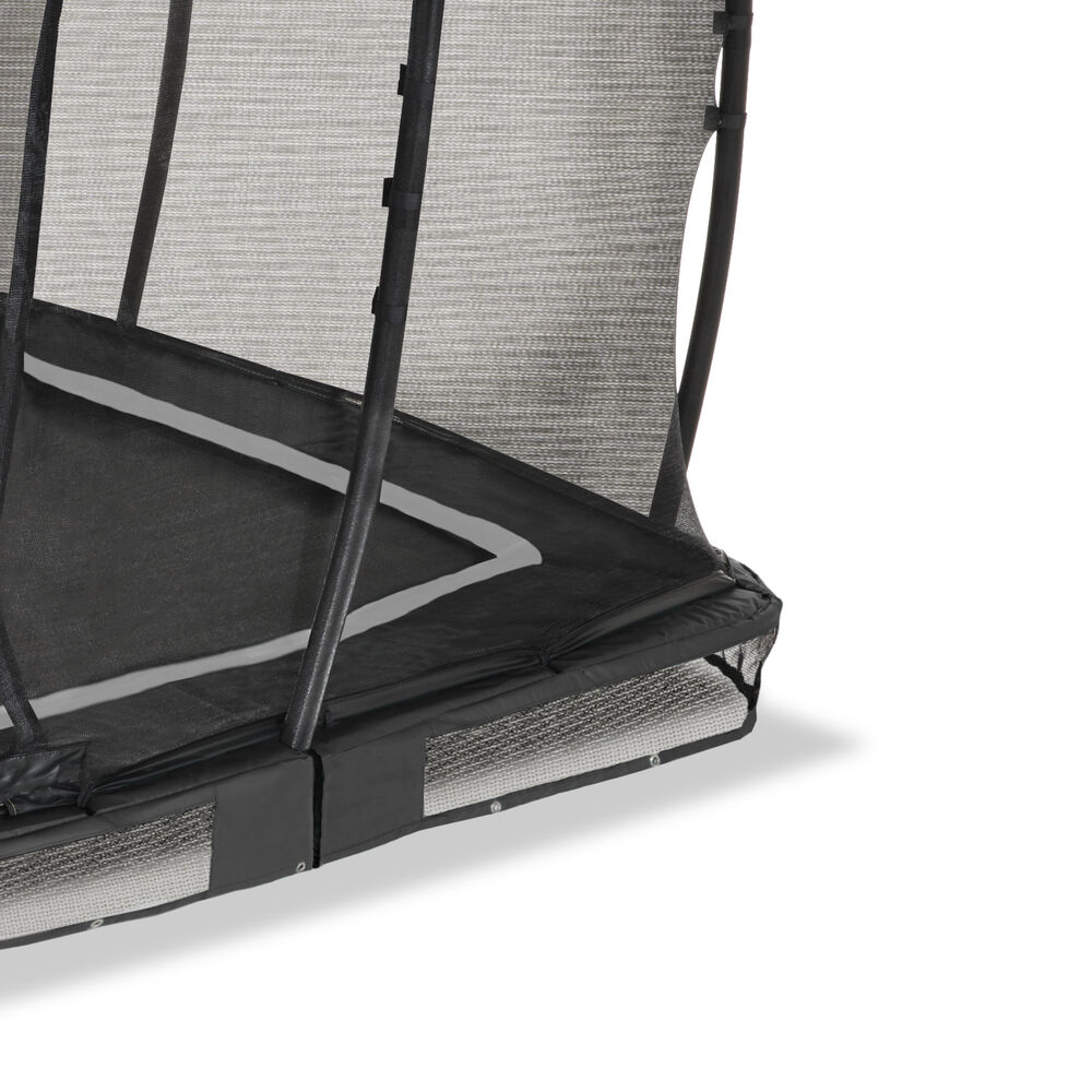 EXIT Allure Premium - Inground trampoline - Zwart - 1x244x427 cm