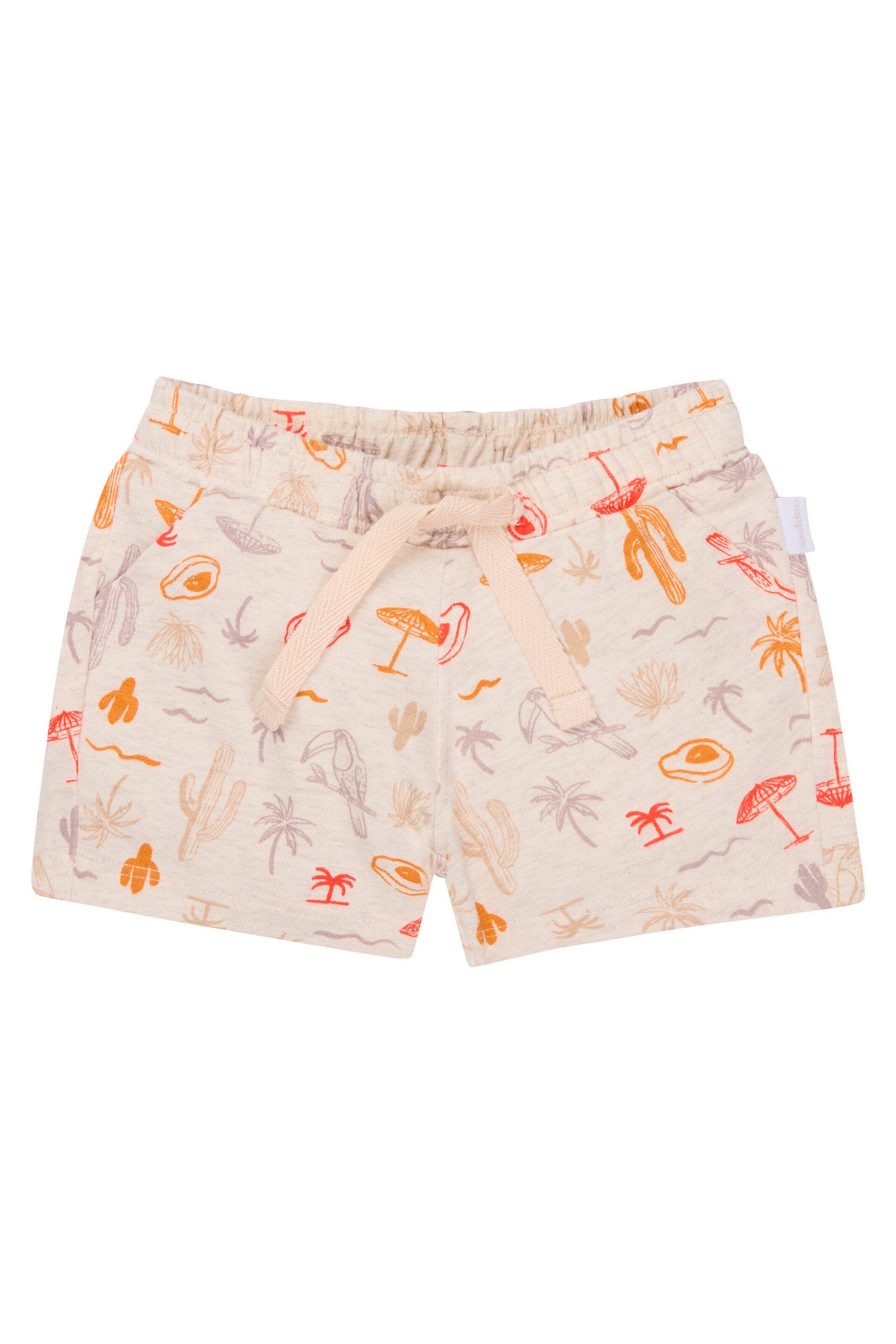 Noppies Baby Shorts Otilio Tropical pattern Off white