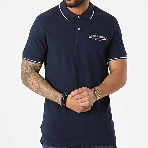 Polo A Manches Courtes Glow Bleu Marine