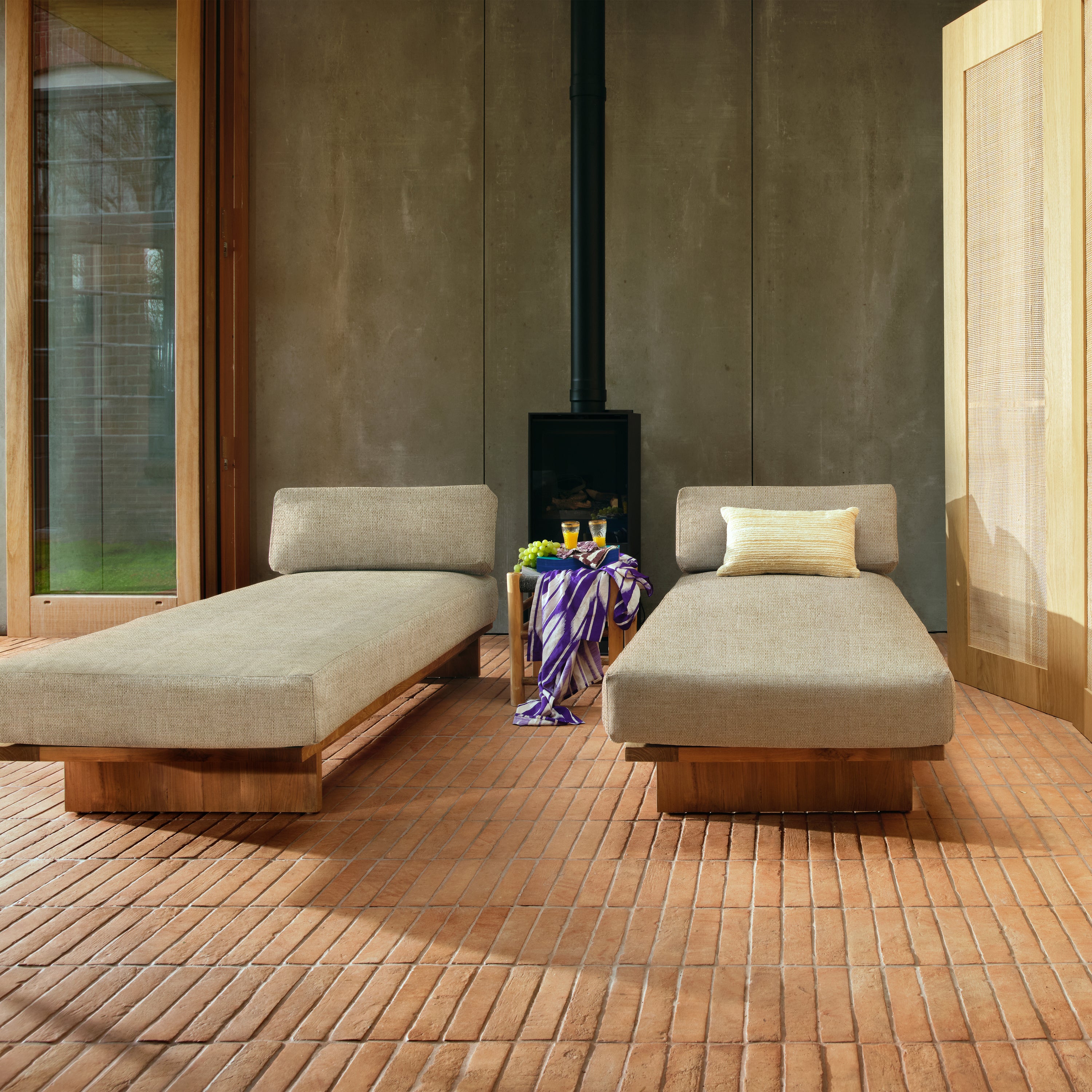 HKliving Teak Daybed - Natural
