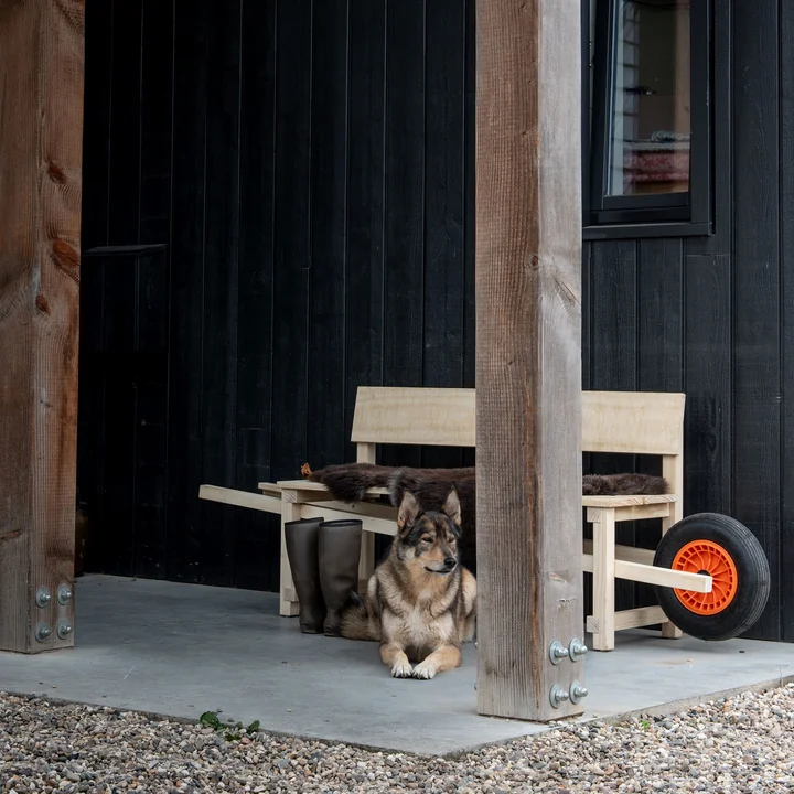 Weltevree - Wheelbench, Eiche natur